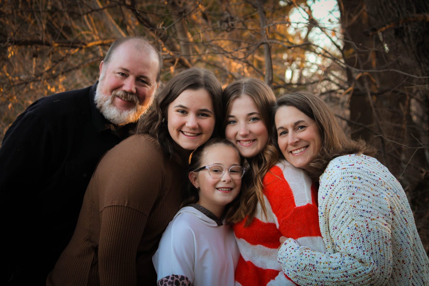 Susan and William Oliver with their three daughters