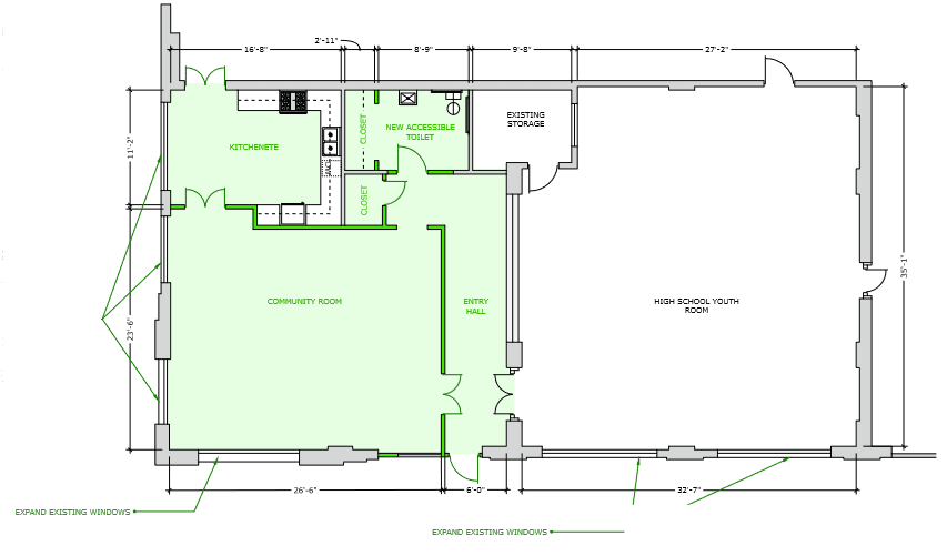 PEACE Center floor plan B